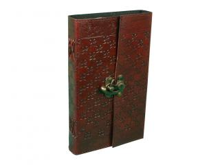 Handmade Fair Trade Extra Large Embossed Leather Journal Notebook Diary Note Book Journal
